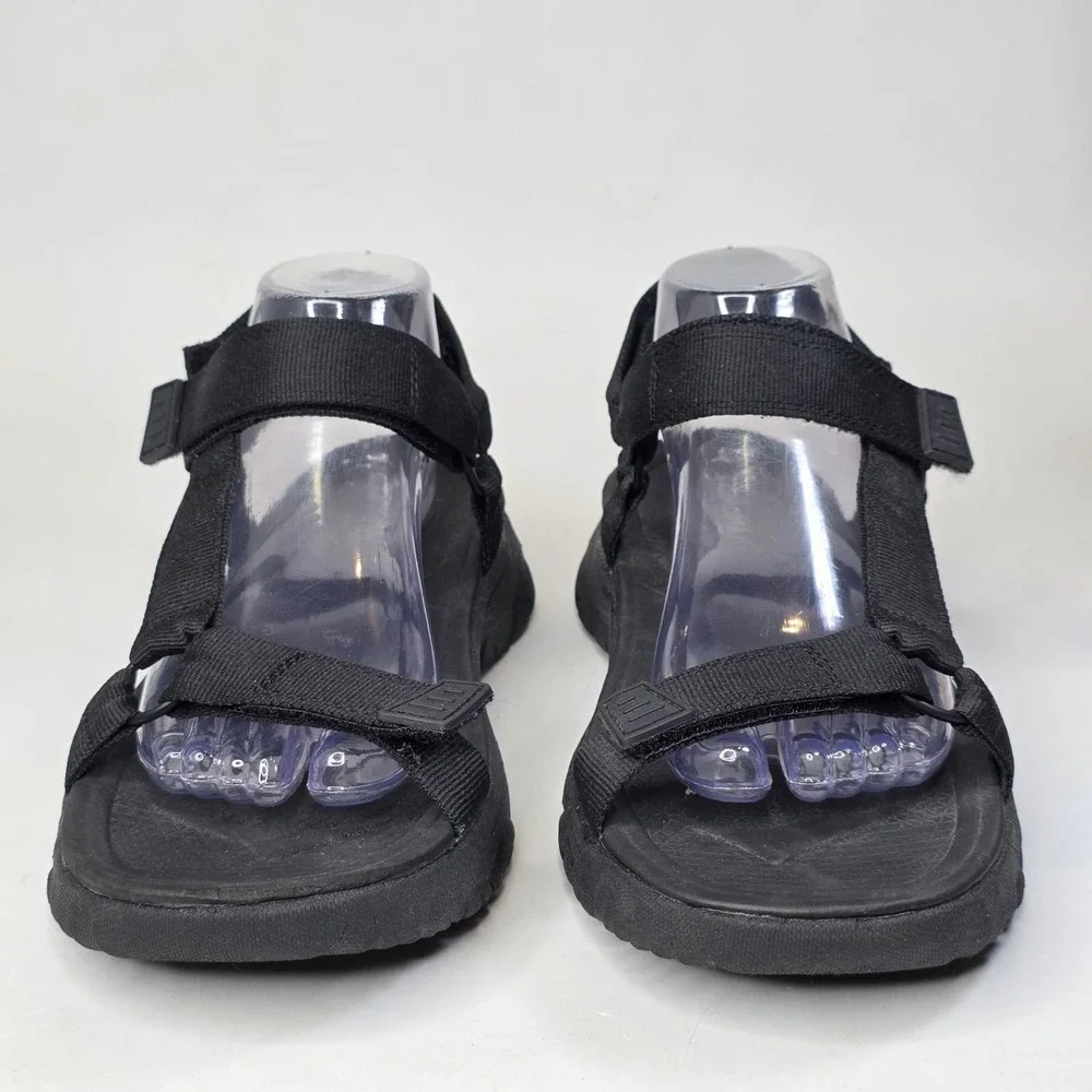 Sonoma Goods For Life Men's Black Sport Sandals Adjustable Straps Size 9 Shoes